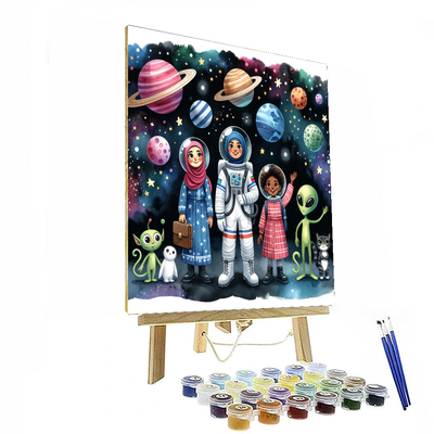 Playful Space Adventures Paint By Numbers