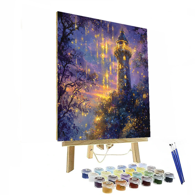 Rapunzel's Tower Story Lights - Disney Inspired Paint By Color