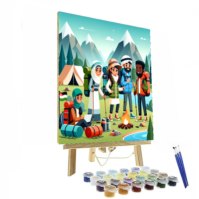 Mountain Explorer's Camp Painting By Numbers Kit