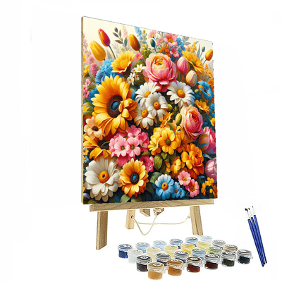 Floral Bouquet Symphony Numbered Painting Kits