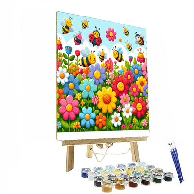 Cheerful Garden Adventure Paint By Number