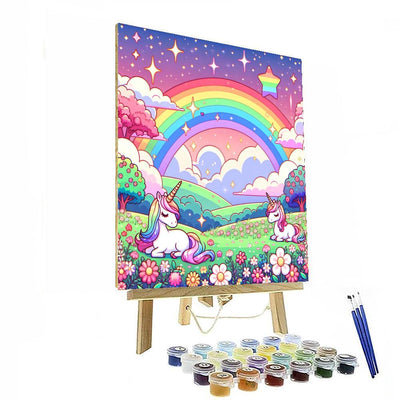 Enchanted Unicorn Fields Paint By Color