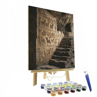 Bhimbetka Rock Shelters - India Painting By Numbers Kit