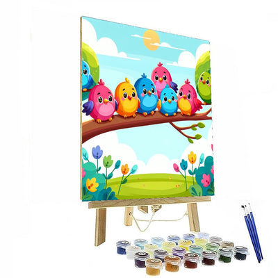 Chirpy Birds Painting By Numbers Kit