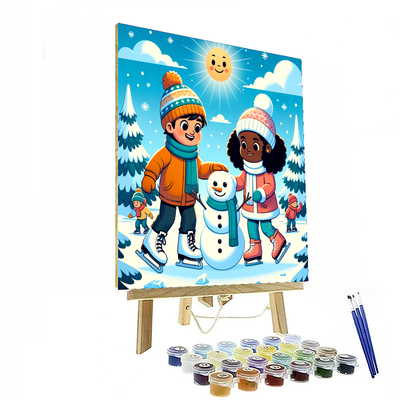 Adventurous Winter Wonderland Numbered Painting Kits