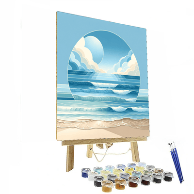 Peaceful Ocean Waves Paint By Numbers