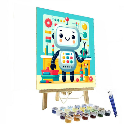 Robot's Fun Invention Numbered Painting Kits