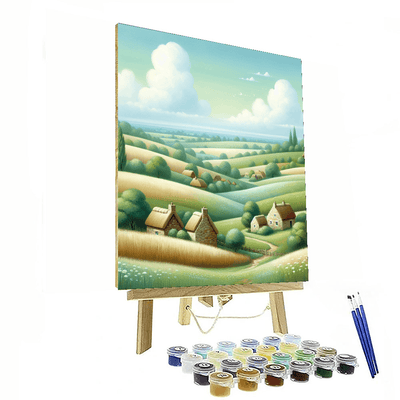 Serene Countryside Painting By Numbers Kit