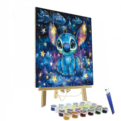 Stitch's Alien Fun - Disney Inspired Paint By Color