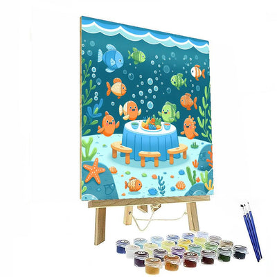 Under The Sea Picnic Painting By Numbers Kit