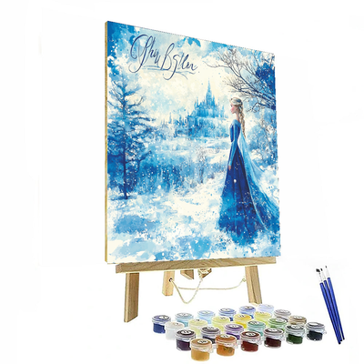 Elsa's Ice Castle Fantasy - Disney Inspired Numbered Painting Kits