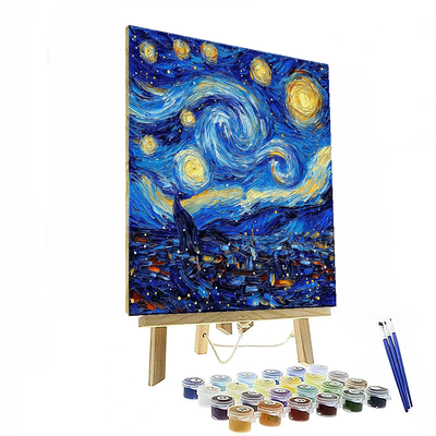 Van Gogh Inspired Celestial Connection  DIY Paint By Numbers