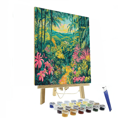 Henri Rousseau Inspired Exotic Tropics  Paint By Numbers