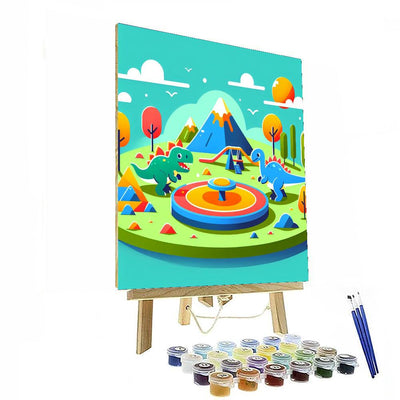 Dino Playground Adventure Paint By Color