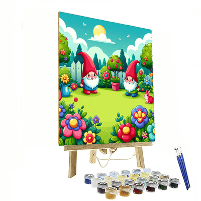 Garden Gnome Adventures Painting By Numbers Kit