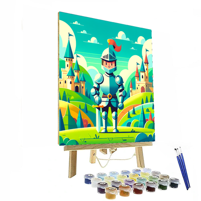 Knight's Bravery Tale Painting By Numbers Kit