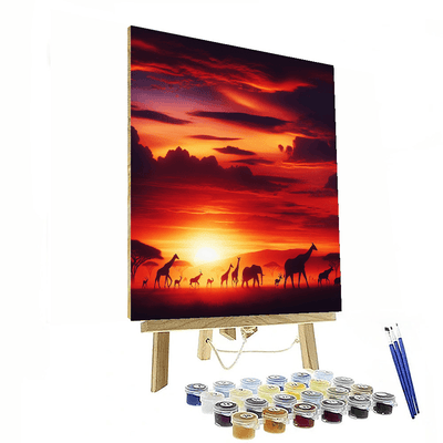 Sunset Safari Expedition Paint By Numbers