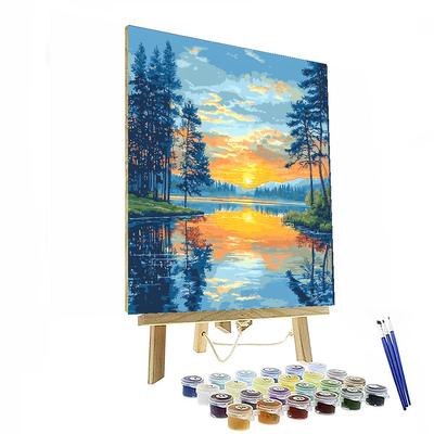 John William Waterhouse Inspired Romantic Lake Reflection  Paint By Numbers Kits