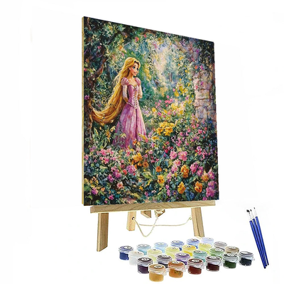 Rapunzel's Garden Of Colors - Disney Inspired Number Painting