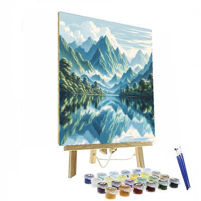 Calm Lake Reflections Painting By Numbers Kit