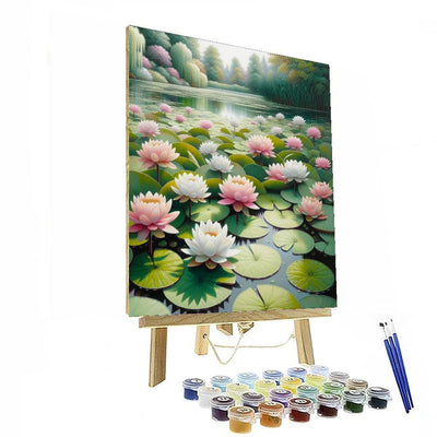 Whimsical Water Lilies Paint By Numbers Art