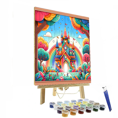 Rainbow Castle Adventure Paint By Numbers