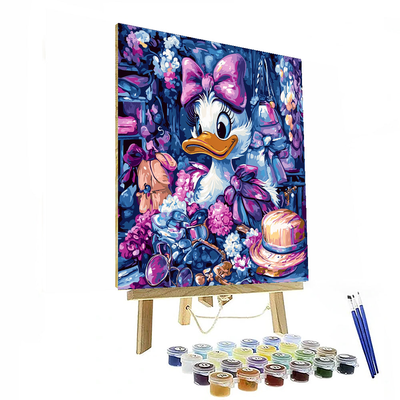 Daisy Duck's Fashion Adventure - Disney Inspired Paint By Numbers Art