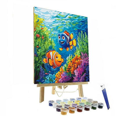 Finding Dory Ocean Escapade - Disney Inspired DIY Paint By Numbers