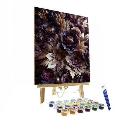 Regal Floral Arrangement Paint By Numbers