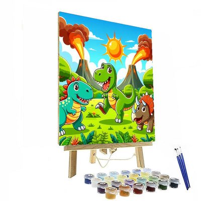 Adventures With Dinosaurs Paint By Color