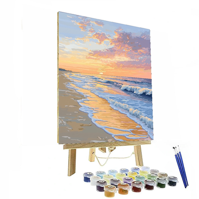 Monet Inspired Sunset Oasis  Paint By Numbers Art