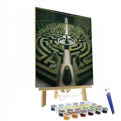 Exquisite French Garden Maze Painting Number Kit