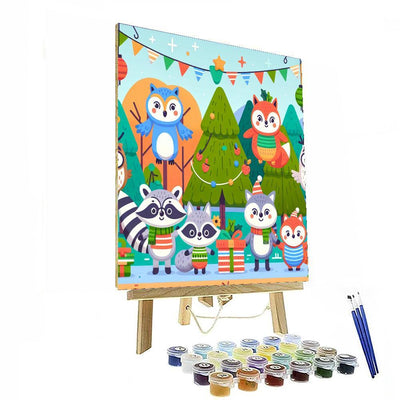 Forest Friends Fiesta Paint By Number