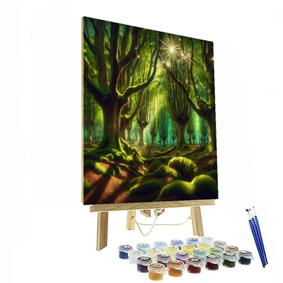 Woodland Fairy Hideaway Number Painting