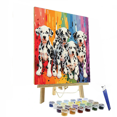 101 Dalmatians Puppy Parade - Disney Inspired Painting Number Kit