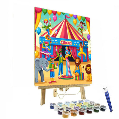 Under The Big Top Circus Painting By Numbers Kit