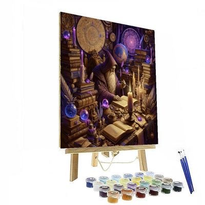 Enigmatic Wizard's Study Paint By Numbers