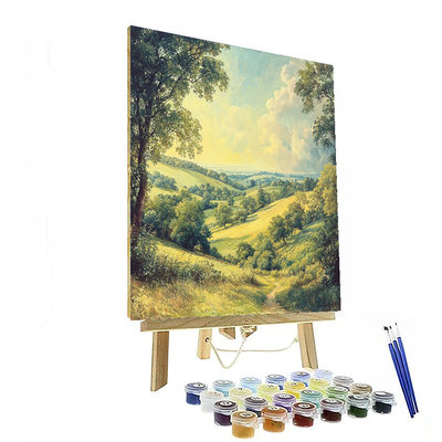 John Constable Inspired Pastoral Countryside Bliss  Numbered Painting Kits