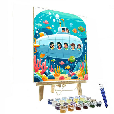 Underwater Adventure Voyage Painting Number Kit