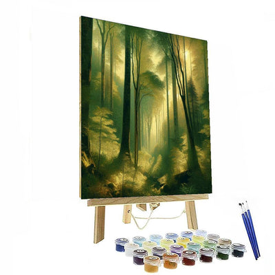 Whispering Forest Canopy Paint By Color