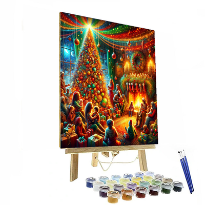 Merry Christmas Celebration Numbered Painting Kits