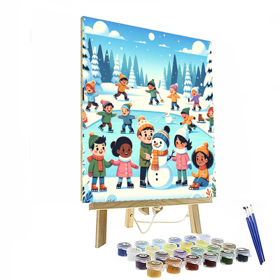 Cute Winter Wonderland Numbered Painting Kits