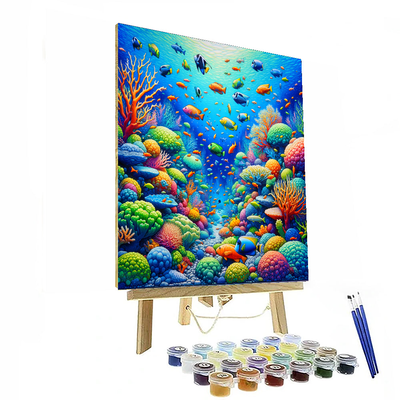 Undersea Coral Adventure Painting Number Kit