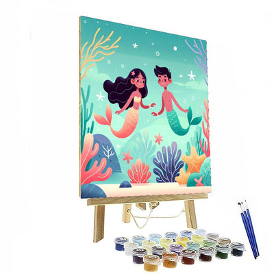 Mermaid Lagoon Magic Paint By Numbers