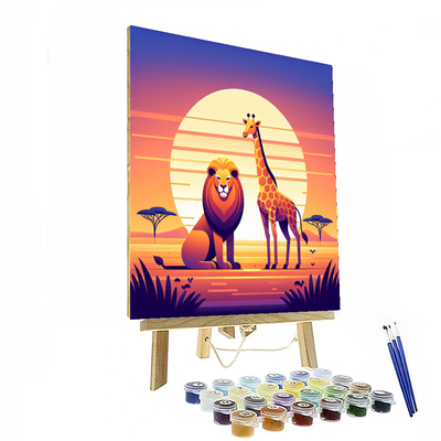 Safari Sunset Discovery Paint By Numbers