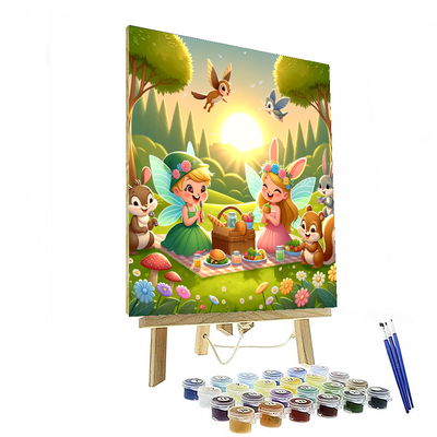 Magical Meadow Picnic Painting By Numbers Kit