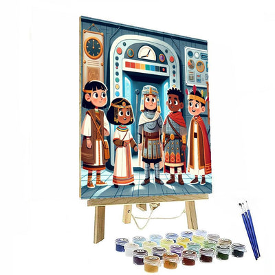 Time-traveling Adventures Numbered Painting Kits