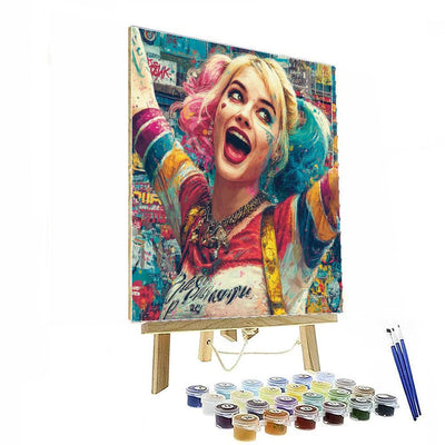 Margot Robbie: The Charismatic Force Of Harley Quinn Painting By Numbers Kit