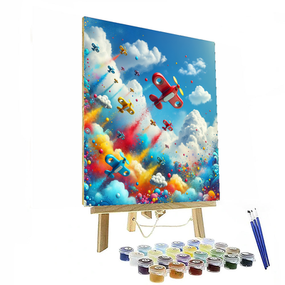 Adventurous Sky Race Numbered Painting Kits