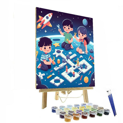 Space Station Builders Paint By Numbers Kits